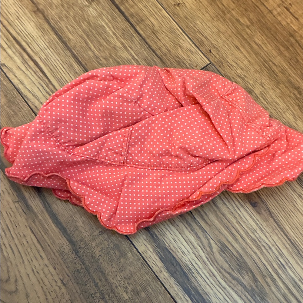 Gymboree Coral Polka Dot Kids Hat